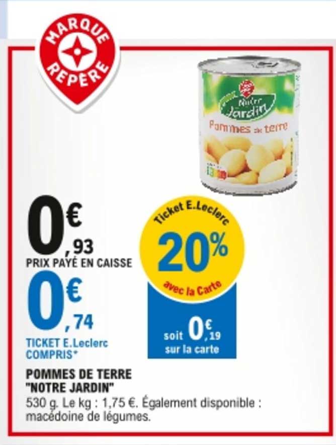 pommes de terre "notre jardin"