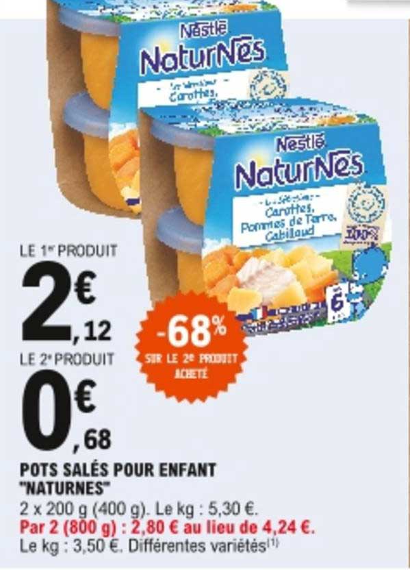 pots salés pour enfant "naturnes"