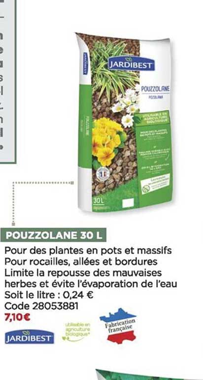 pouzzolane 30 l jardibest