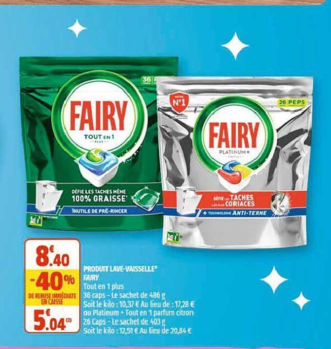 produit lave-vaisselle fairy