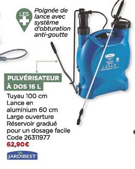Pulvérisateur à Dos 16 L Jardibest