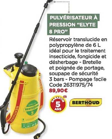 Pulvérisateur à Pression "elyte 8 Pro" Berthoud