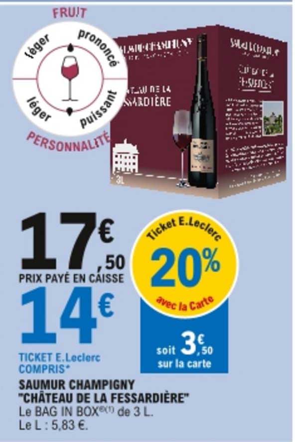 saumur champigny "château de la fessardière"