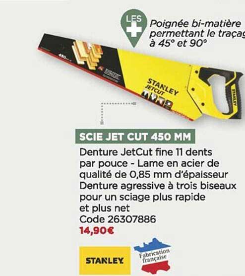 scie jet cut 450 mm stanley