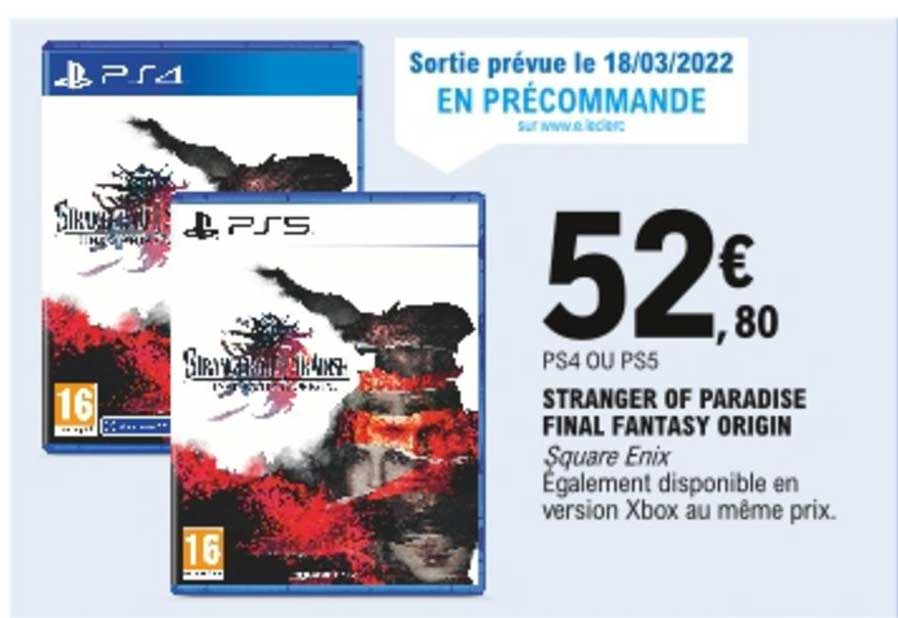 stranger of paradise final fantasy origin