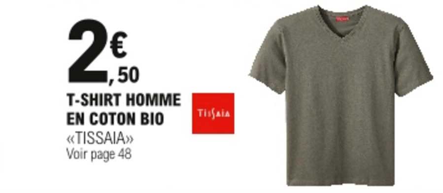t-shirt homme en coton bio tissaia