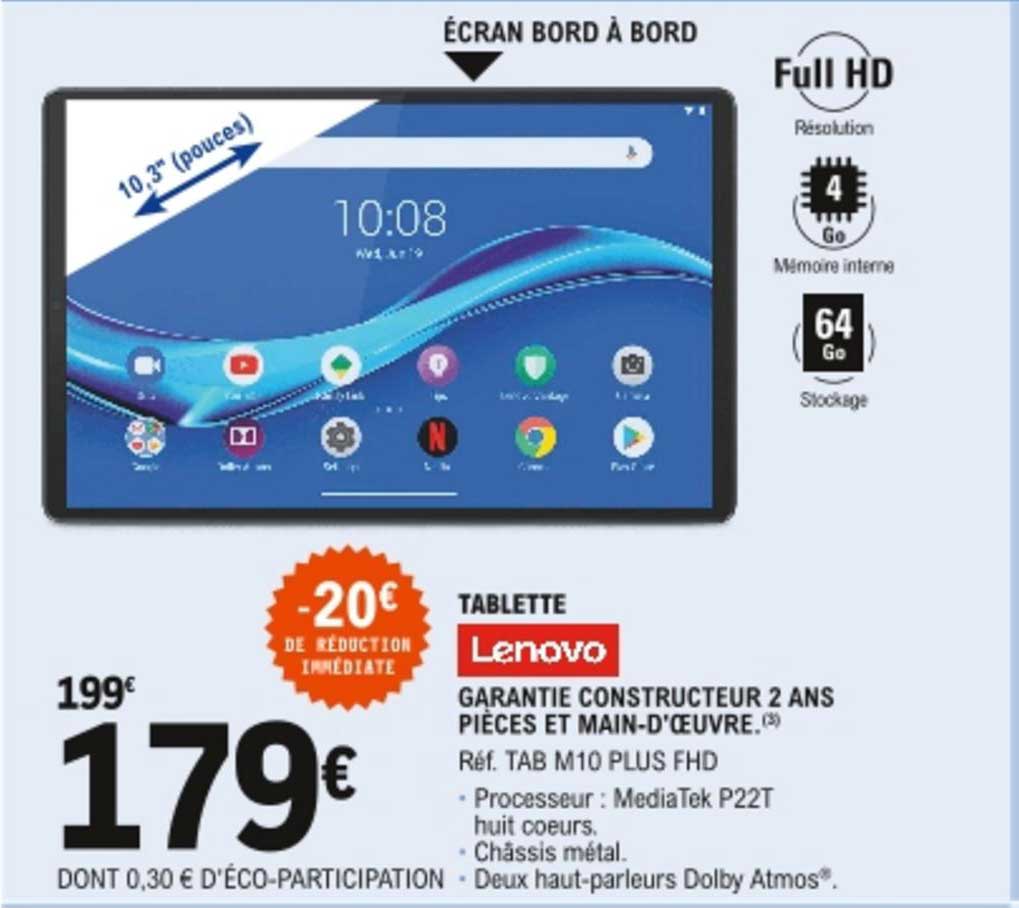 tablette lenovo tab m10 plus fhd