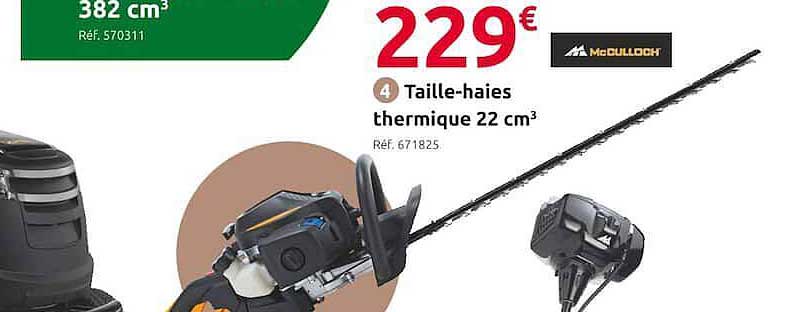 taille-haies thermique mc culloch