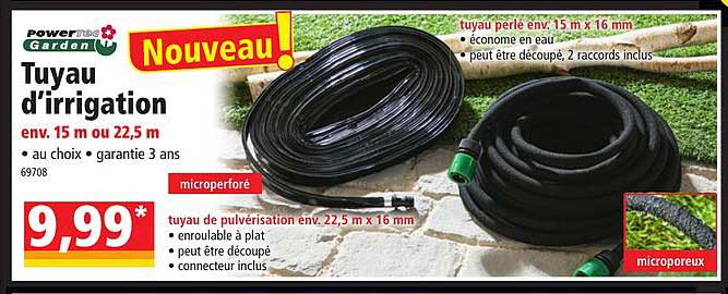 tuyau d'irrigation powertec garden