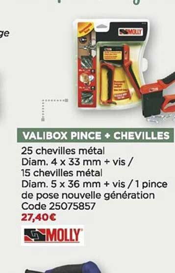 valibox pince + chevilles