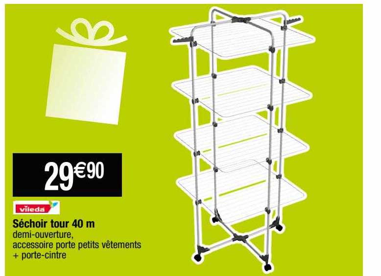séchoir tour 40m vileda