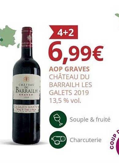 aop graves château du barrailh les galets 2019 13,5% vol.