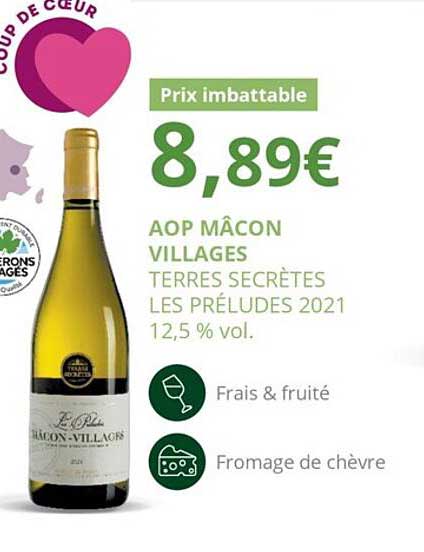 aop mâcon villages terres secrètes les préludes 2021