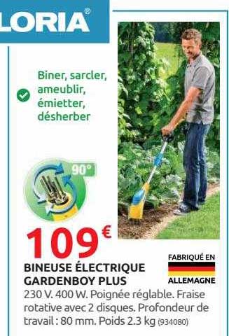 Bineuse électrique Gardenboy Plus