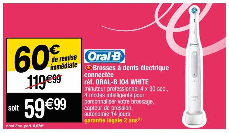 brosses à dents électrique connectée oral-b