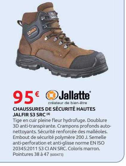 chaussures de sécurité hautes jalfir s3 src