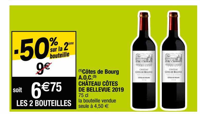 côtes de bourg a.o.c. château côtes de bellevue 2019
