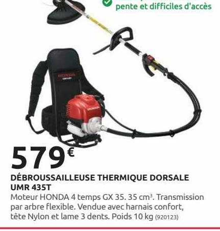 débroussailleuse thermique dorsale umr 435t