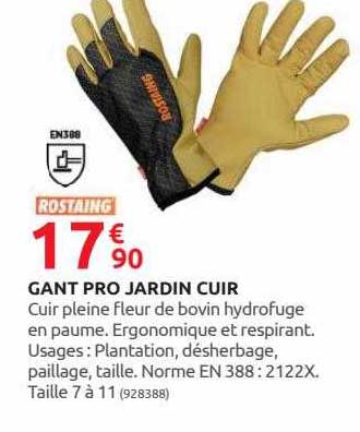 gant pro jardin cuir rostaing