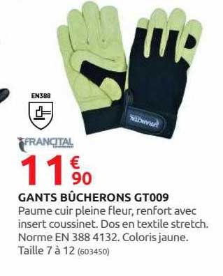 gants bûcherons gt009 francital