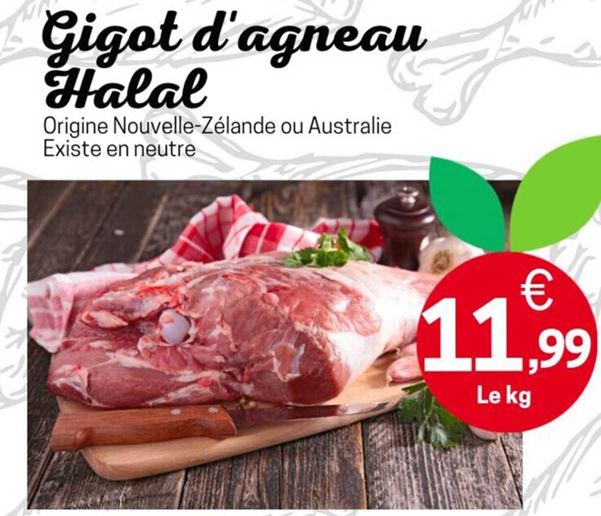 gigot d'agneau halal