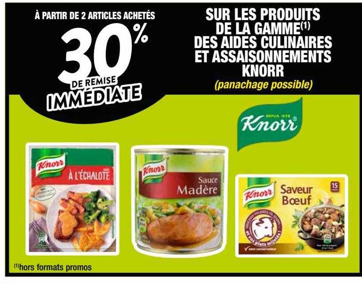 la gamme des aides culinaires et assaisonnements knorr