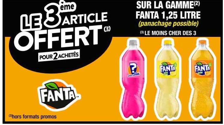 la gamme fanta 1,25 litre