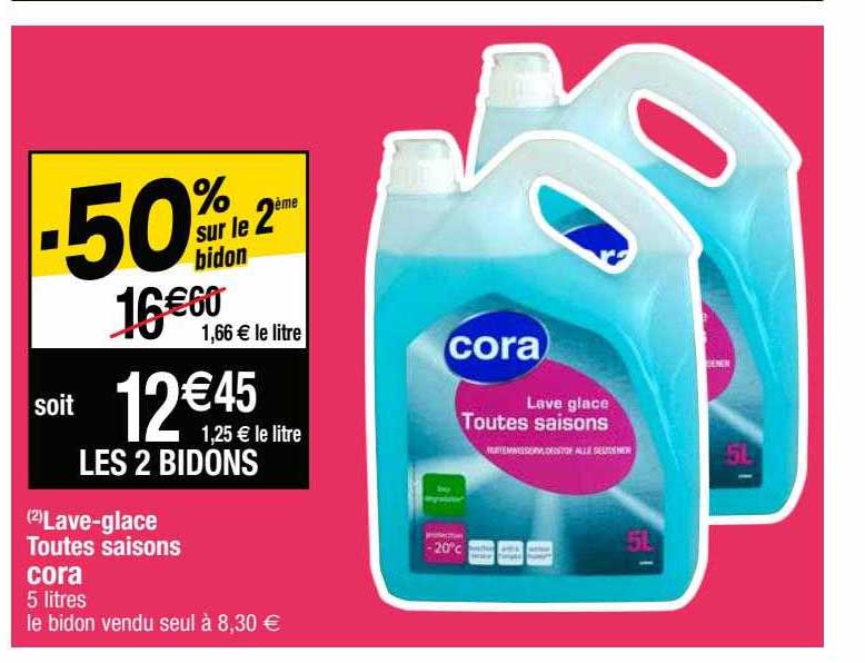 lave-glace toutes saisons cora