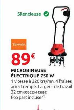 microbineuse électrique 750 w temver