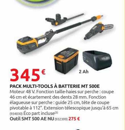 pack multi-tools à batterie mt 500e