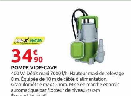 pompe vide-cave macxi jardin