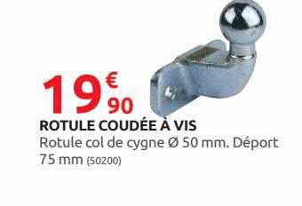 rotule coudée à vis