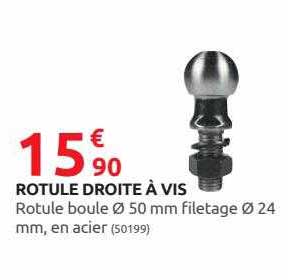 rotule droite à vis