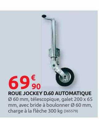 roue jockey d.60 automatique