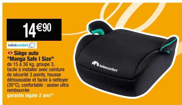 siège auto "manga safe i size" bébé confort
