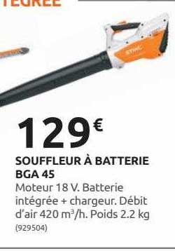 souffleur à batterie bga 45 stihl