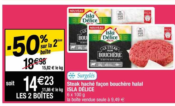 steak haché façon bouchère halal isla délice