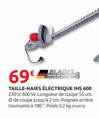 taille-haies électrique ihs 600