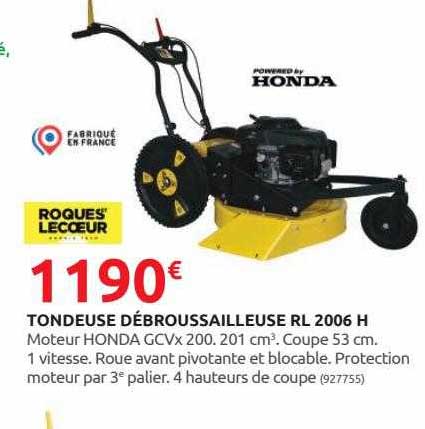 tondeuse débroussailleuse rl 2006 h roques lecceur