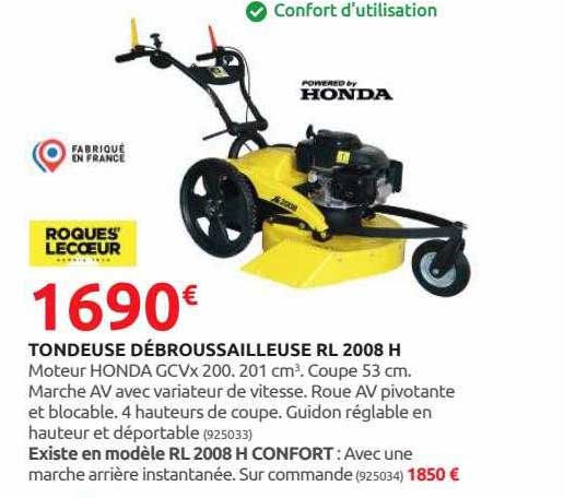 tondeuse débroussailleuse rl 2008 h roques lecceur