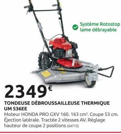 tondeuse débroussailleuse thermique um 536ee
