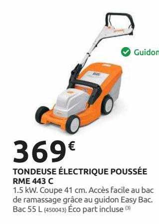 tondeuse électrique poussée rme 443 c stihl
