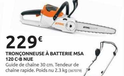 tronçonneuse à batterie msa 120 c-b nue stihl