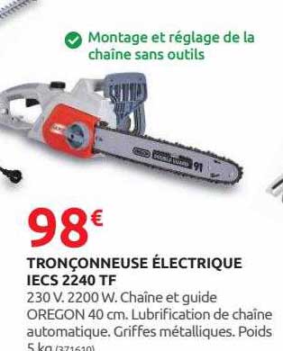 tronçonneuse électrique iecs 2240 tf