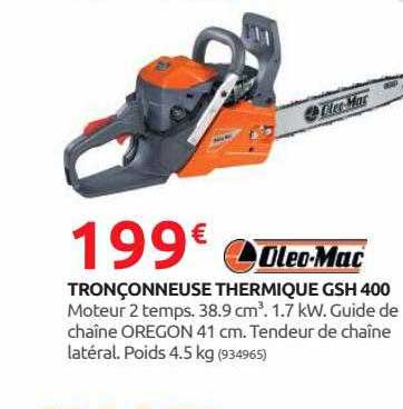 tronçonneuse thermique gsh 400 oleo-mac