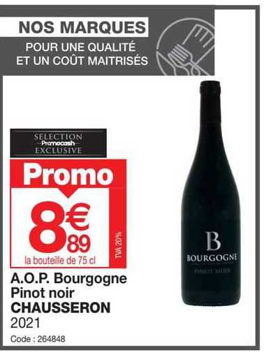 a.o.p. bourgogne pinot noir chausseron 2021