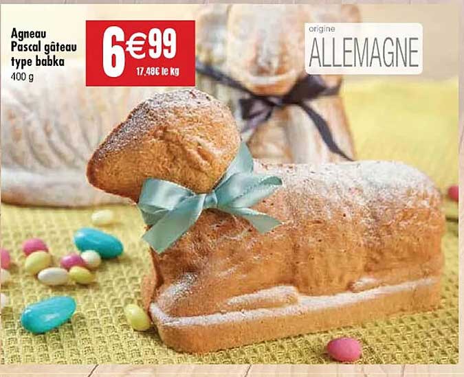 agneau pascal gâteau type babka