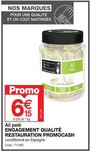 Ail Pelé Engagement Qualité Restauration Promocash