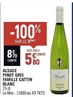 alsace pinot gris famille cattin blanc