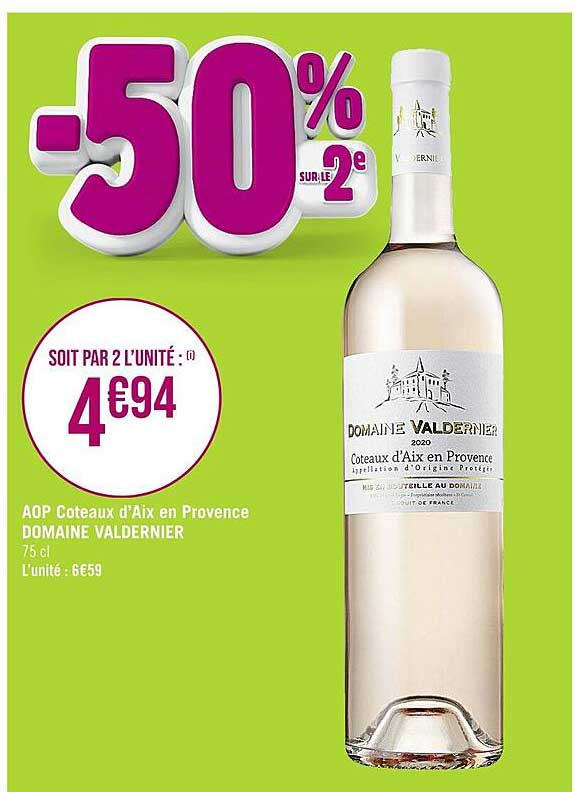 aop coteaux d'aix en provence domaien valdernier